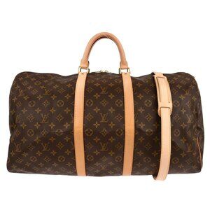 Louis Vuitton Monogram Keepall Bandouliere 55 Duffle Bag M41414 FL1022 155881